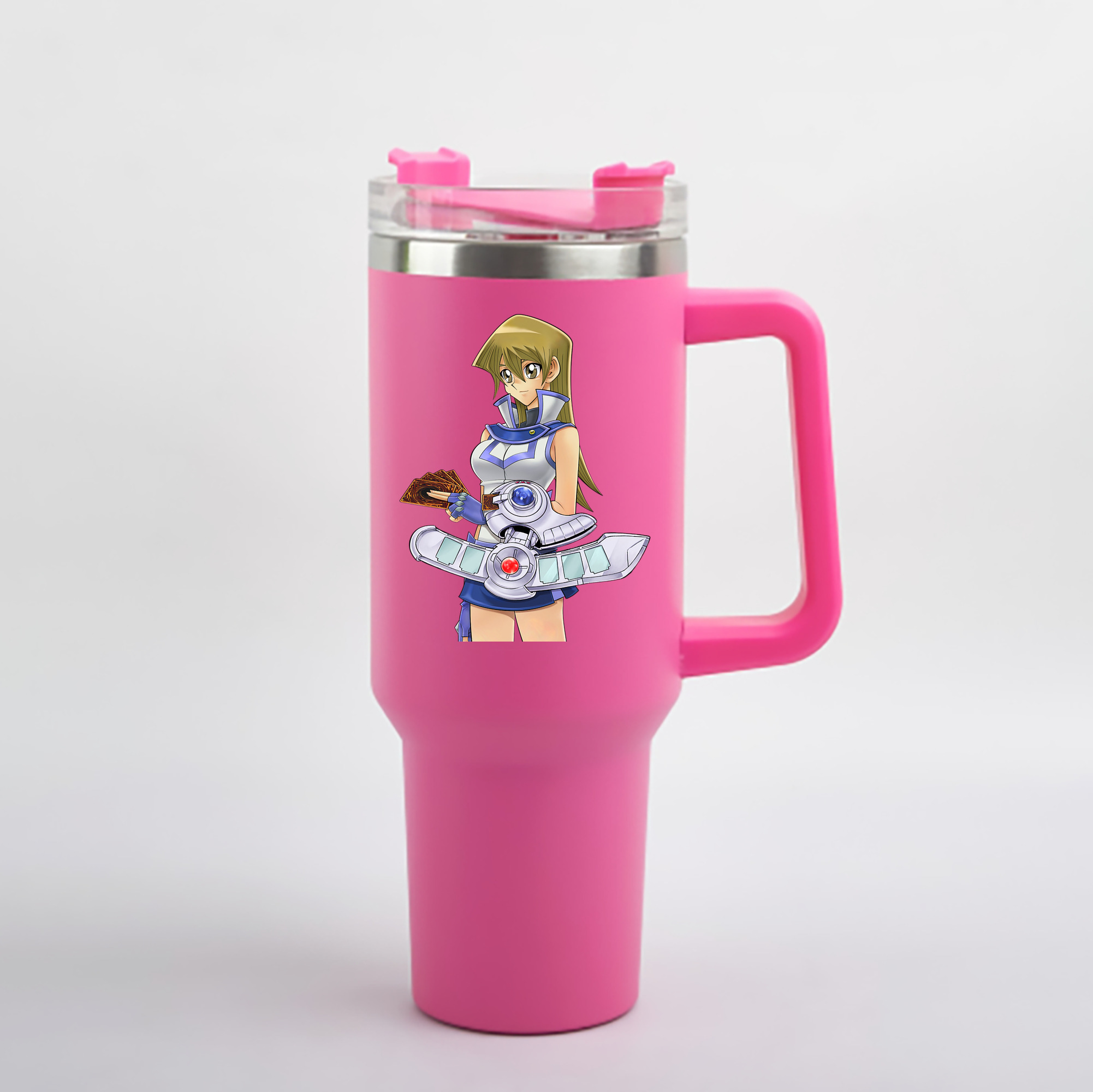 （画像用） 遊☆戯☆王 Yu-Gi-Oh! 1200mL車用タンブラー - クリスタルステッカー（プラスチックストロー付き）